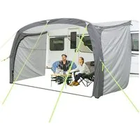 Skandika Vorzelt Vika Air Caravan 400 mit 2 Seitenwänden, UV 50+, (für Wohnmobil, Wohnwagen mit 235 bis 250 cm Anbauhöhe), Befestigung Reißverschlüsse, Tragetasche, Dimensionen 240 × 220 cm