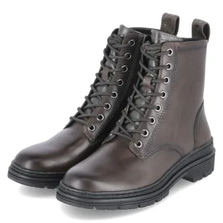Tamaris Schnürboots  Grün - Gr. 37 -  Textil und Synthetik