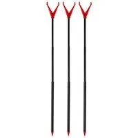 Zite Rutenhalter Stabile V-Rutenauflage aus Glasfaser mit Schnurlaufkerbe 75 cm 3 Stück
