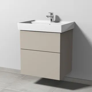 Sanipa 3way Waschtischunterbau zu Villeroy & Boch Collaro Waschtisch mit 2 Auszügen, Kaschmir-Matt SP8341U