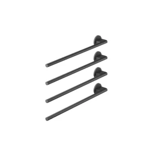 Dornbracht Handtuchwärmer, 4-fach 83304979-33 SERIENSPEZIFISCH, Wandmontage, Schwarz matt