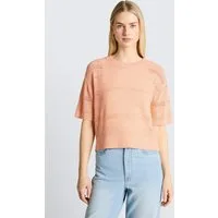TOM TAILOR Denim Strickpullover Pullover & Strickjacken Relaxed Fit Strickpullover mit Lochmuster