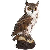 GarveeMore Küchenorganizer-Set 7 Zoll Harz Eule lebendige Statue Garten Ornament für Dekorieren Hof