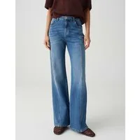 OPUS Bootcut-Jeans MIVA STRONG Flared Jeans aus BCI Cotton Mid Rise 5-Pocket-Design