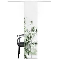 HOME WOHNIDEEN Schiebegardine HIG 800270, RUFUS 245x60 cm, Blumendruck, rec. Polyester (1 St), Paneelwagen, halbtransparent, 91% Polyester (recycelt), 9% Polyester