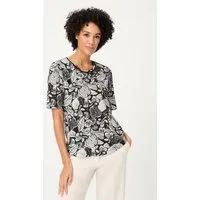 Olsen T-Shirt Shirt mit Allover-Dessin