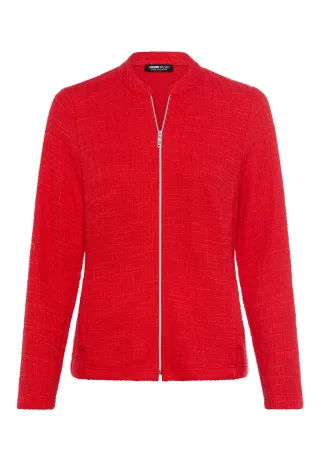 FRANK WALDER - Blazerjacke NOS mit markantem Zipper cranberry - Gr. - 50