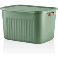 Luxury Bites Aufbewahrungsbox mit Deckel, 20L-15L -10L BPA-freie Kunststoff, nestbar und stapelbar (6 Farben, 9 Farbkombiationen, 3er Set)