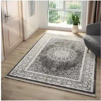 Vimoda Orientteppich Salsa, moderner orientalischer Klassiker Look, Rechteckig, Höhe: 13 mm, Teppich kurzflor modern, dicht, weich, Wohnzimmer, Schlafzimmer