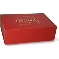 ideas in Boxes Geschenkbox Happy Birthday Geschenkkarton, Premium Magnetbox, Geschenkverpackung für Geburtstag mit Schriftzug