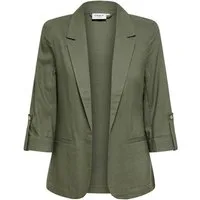 ONLY Kurzblazer ONLGOA 3/4 UNLINE LINEN BL BLAZER CC TLR mit Leinen