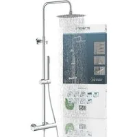 Schütte Brausegarnitur AQUADUCT, Höhe 120 cm, 1 Strahlart(en), höhenverstellbar 80-120 cm, Antikalk, wassersparend