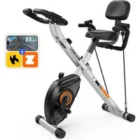 YOSUDA Heimtrainer 2026 Neu 5-in-1 Klappbarer Heimtrainer Fahrrad (1-tlg., LCD-Display Fitnessbike Senioren), Bis 150KG Leise Magnetwiderstand