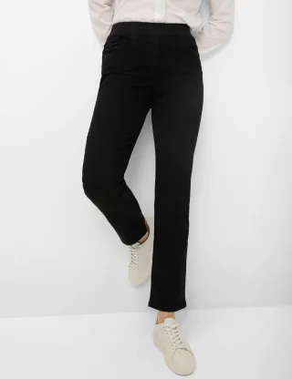Raphaela by Brax Damen Five-Pocket-Hose Style PAMINA BLACK, denim schwarz, Gr. 52K