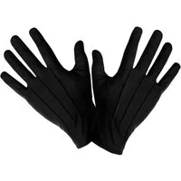 Widmann S.r.l. Kostüm Handschuhe mit Biese schwarz