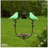 HTI-Living Vogeltränke Vogelfutterstation mit LED Beleuchtung 0.02 l, Vogeltränke
