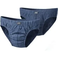 Toker Collection® Slip Herren Slip 2er-Pack Baumwolle/Elasthan (uni & gestreift) (Packung, 2er Pack) hautsympatisch