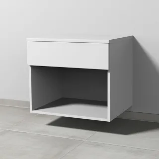 Sanipa Anbau-/Solitärschrank 2morrow (P2355) 510x600x520 Weiß-Matt, P235501 P235501