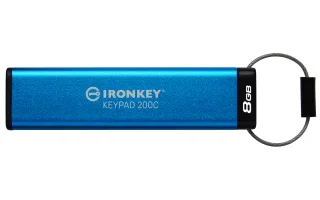 Kingston IronKey Keypad 200C | ikkp200c/8gb | USB-Flash-Laufwerk