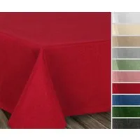 Beautex Tischdecke Fleckenabweisende bügelfreie Tischdecke mit Lotuseffekt, Leinenoptik (1-tlg)