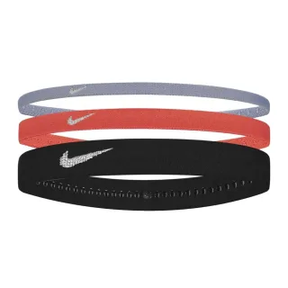 Nike - "Flex Classic" Stirnband (3er-Pack) (Schwarz/Violett/Orange Mischung)