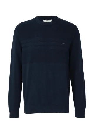 s.Oliver - Strickpullover blau - Gr. - L
