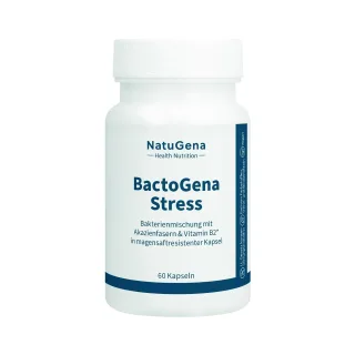 NatuGena BactoGena Stress | 60 Kapseln | 5 Stämme | magensaftresistente Kapseln | vegan