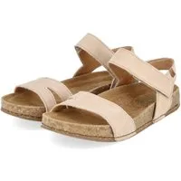 El Naturalista El Naturalista N5790 Cream Damen Rauleder beige Keilsandalette