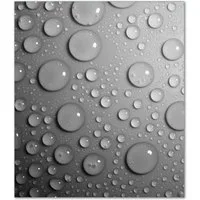 Wallario Herd-Abdeckplatte Wassertropfen in schwarz weiß, ESG-Sicherheitsglas, (Glasplatte, 1 tlg., inkl. 5mm Noppen), verschiedene Größen
