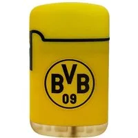 BVB Feuerzeug Borussia Dortmund Easy Torch Jet Sturmfeuerzeug schwarz gelb, BVB Lizenz Fanartikel