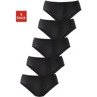 petite fleur by Lascana Hüftslip (5er-Pack) aus elastischer Baumwoll-Qualität