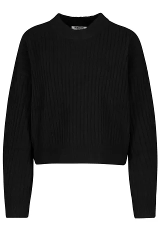 Authentic Style - RE9CIFN0cmlja3B1bGxvdmVy Schwarz - Gr. - L