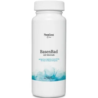 NatuGenaCare BasenBad | 1000g | mit Meersalz | für Haut- & Körperreinigung | geeignet zur täglichen Anwendung | vegan