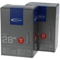 Schwalbe Fahrradschlauch Schwalbe 2x Schlauch SV17 28x1.10-1.75" (28/47-622/635) - 28 Zoll SV"
