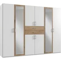 Wimex Kleiderschrank Diver Drehtürenschrank mit Spiegel, 180, 225 o. 270cm breit Bestseller Schlafzimmerschrank wahlweise 3 Innenausstattungen