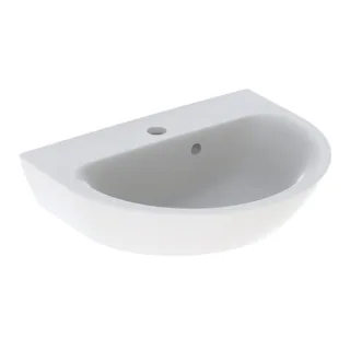 Geberit Renova Handwaschbecken, 50x40cm mit Hahnloch, m. Überlauf, weiss, 500376011 500376011