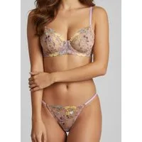 Elegant Love Set: Push-up-BH Sexy Dessous Set, BH und Tanga,Lingerie-Set (Set, 2-tlg., mit String) Transparente Damenunterwäsche - Reizwäsche