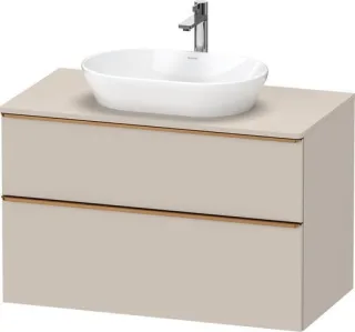 Duravit D-Neo Konsolenwaschtischunterbau wandhängend Taupe Matt 1000x550x664 mm - DE4968004910000 DE4968004910000