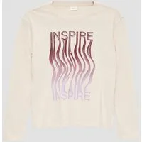 s.Oliver Langarmshirt T-Shirt Longsleeve mit gummiertem Frontprint