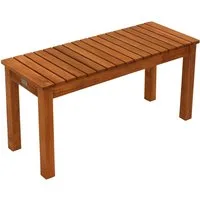 DEGAMO Hockerbank MERIDA (1 St), 2-sitzer 78cm, Eukalytpus Holz geölt