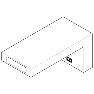 Dornbracht Auslauf WT Wand AL125 - m 091174031-33 100x80x60_mattschwarz