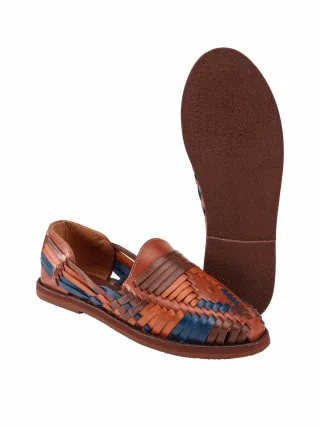 CANO Herren Huarache Braun Obermaterial und Decksohle: Rindleder