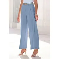 LASCANA Palazzohose mit weitem Bein aus weicher und leichter Webware Sommerhose im Business-Look, elegante Anzughose mit Taschen