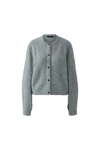 Oui - ILAYA Strickjacke graphite - Gr. - 44