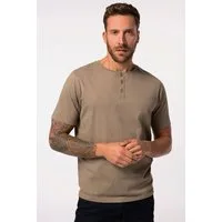 JP1880 T-Shirt Henley Basic Knopfleiste Halbarm
