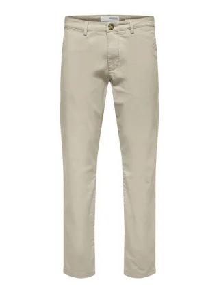 Selected - Slim Fit Flex Chino beige - Gr. - 32