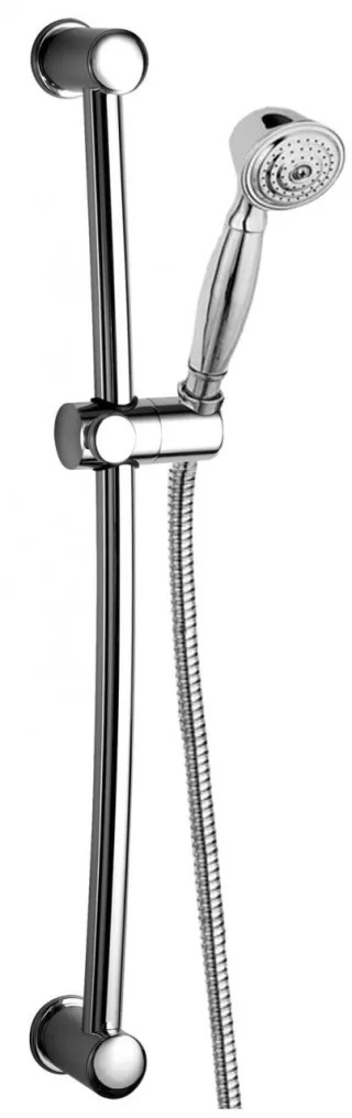 Herzbach Living Spa Wandstangenset 60, Nostalgiehandbrause Bronze, 11.021800.1.05 11.021800.1.05