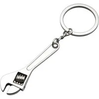 KARMA Schlüsselanhänger Schlüsselanhänger Herren, Schraubenschlüssel Design, Metall Robust 12 cm Geschenk für Ihn