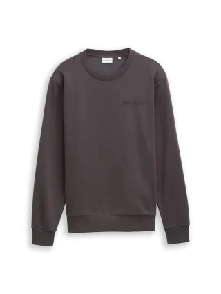 Tom Tailor - Sweatshirt mit Logo-Print Tarmac Grey - Gr. - XXL