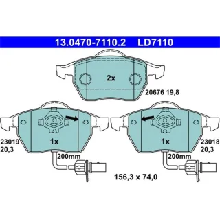 ATE Ceramic Bremsbel?ge vorne Audi A4 A6 Seat Exeo Skoda Superb VW Passat
